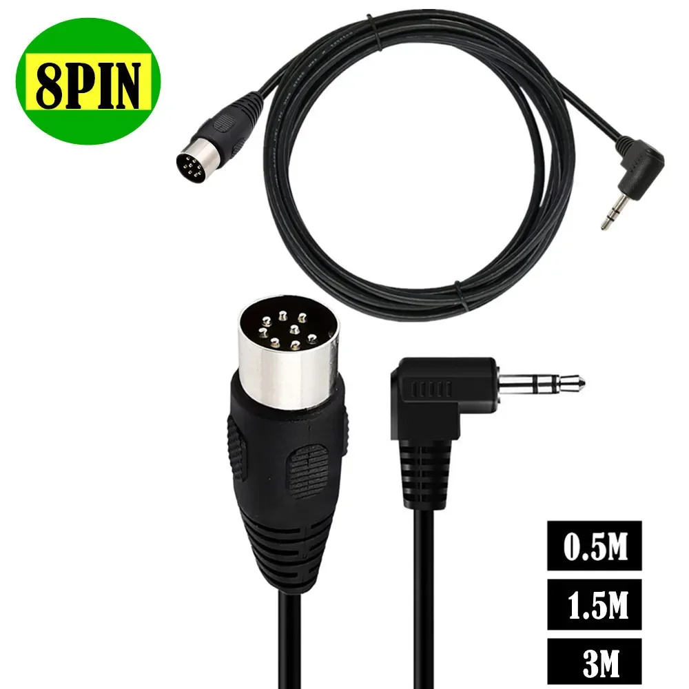 Audio Music Instrumental - Din 8 Pin to DC3.5mm Cable