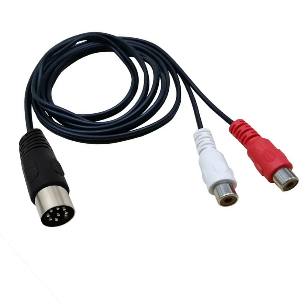 Din 8 Pin to 2RCA Cable 8Pin D - Audio Music Instrumental recension och pris