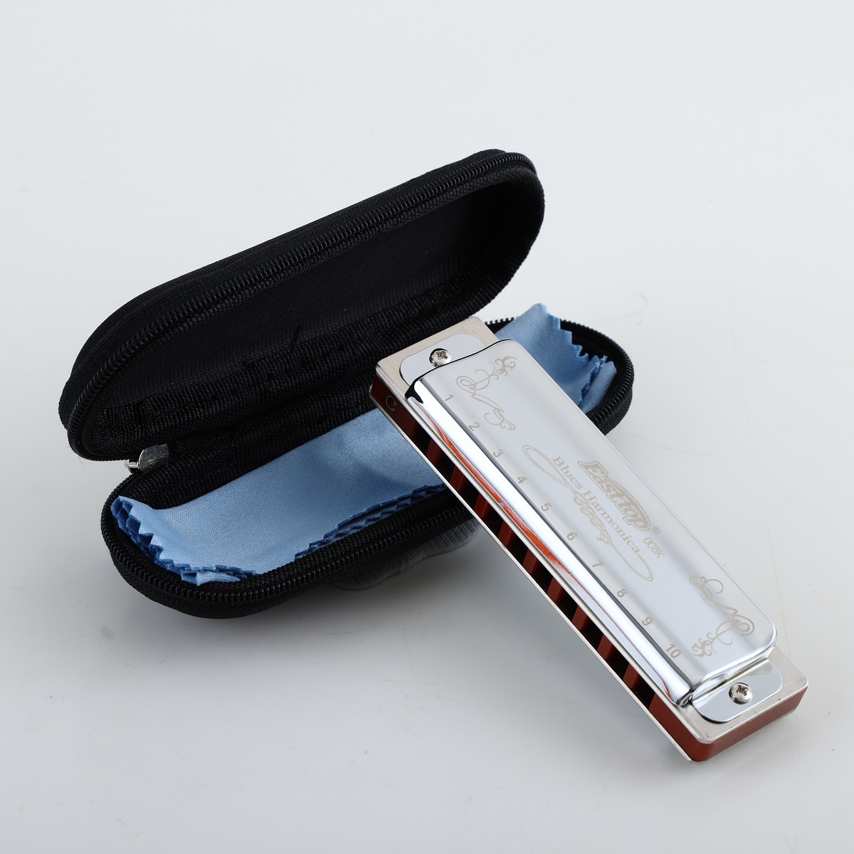 EASTTOP T008K Key of a New Blu - Harmonica 10 Hole recension och pris