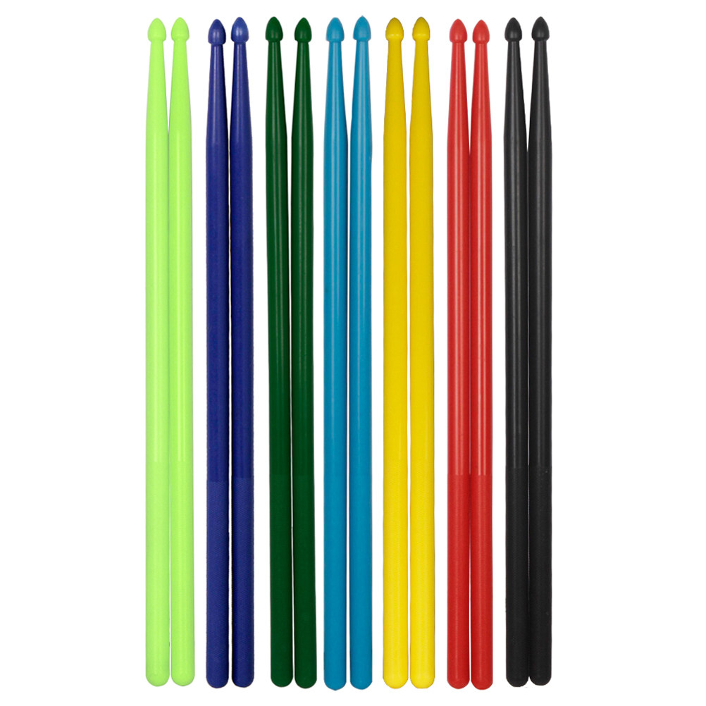 7Pairs Colorful Nylon Drumstic - Drum Stick 5A recension och pris