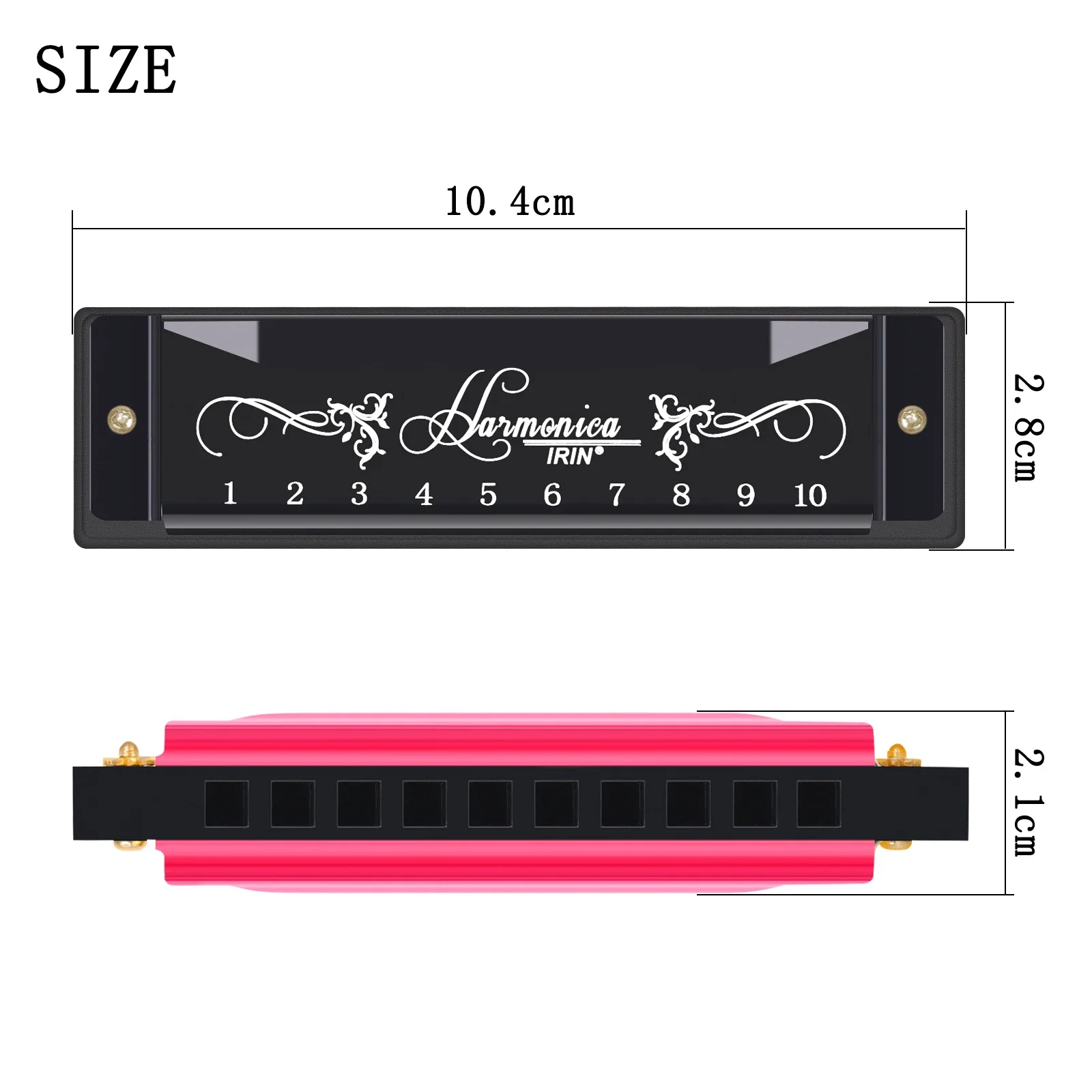 IRIN 10 Hole 20 Tone Harmonica - Harmonica 10 Hole recension och pris