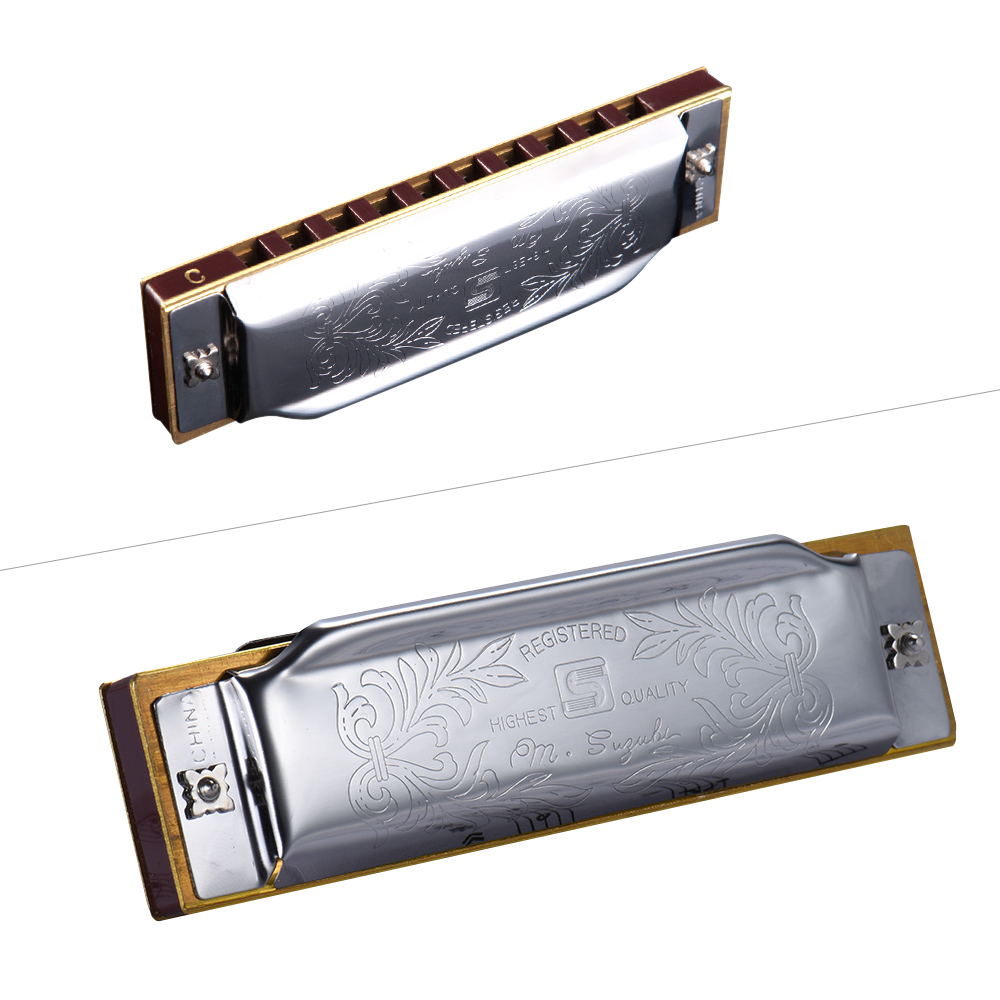 SUZUKI Folkmaster Blues Harmon - Harmonica 10 Hole recension och pris