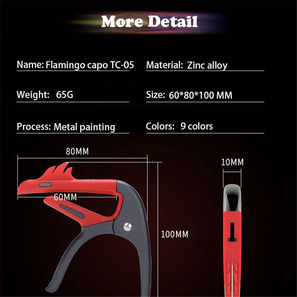 IRIN Guitar Capo Metal Flaming - Guitar Capo Clip recension och pris
