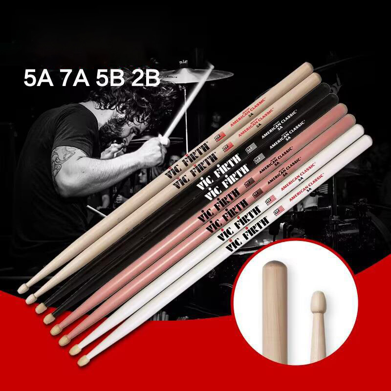 1 Pair Sticks 5A Wood Tip Cons - Drum Stick 5A recension och pris