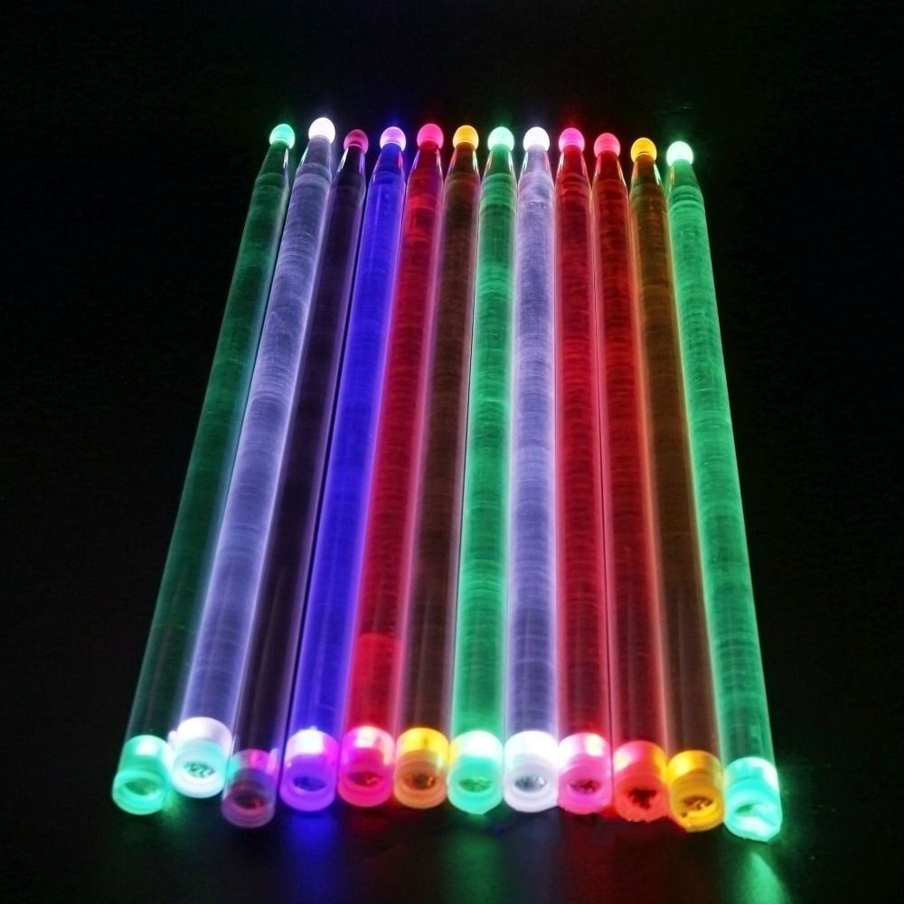2Pcs Colorful 5A Luminous Drum - Drum Stick 5A recension och pris