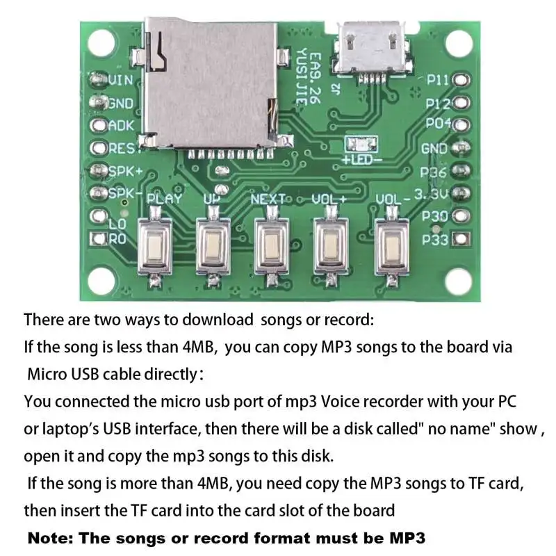RCmall MP3 Voice Module Kit We - Audio Music Free Download recension och pris